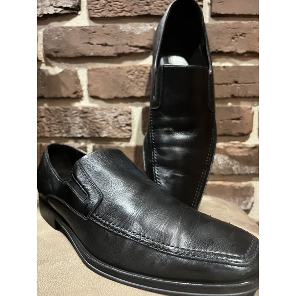 MONTE ROSSO LUCCA NAPPA LEATHER LOAFER - BLACK Made In ITALY 10M - MSRP: $350.00 main image 4